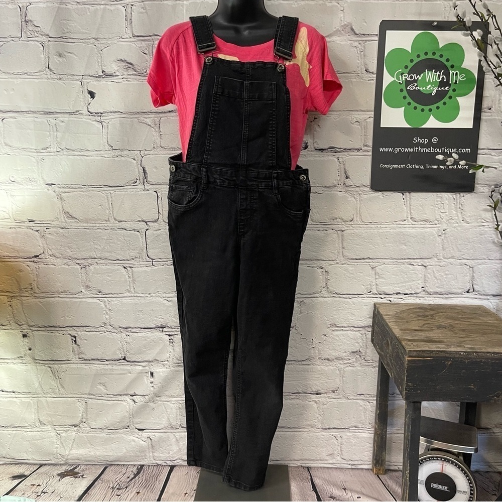 Dollhouse Black Denim Overalls